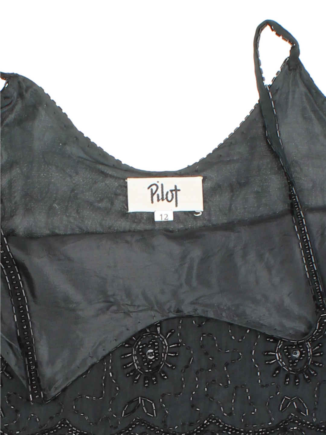 90's Beaded Crop Top (Size XS)