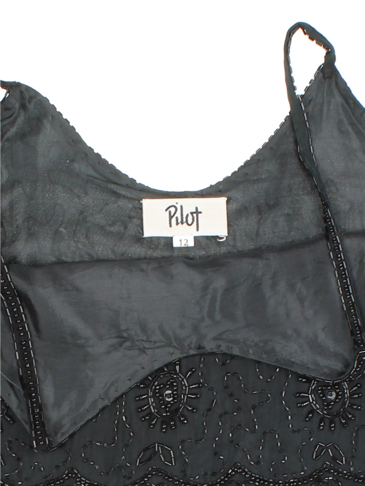 90's Beaded Crop Top (Size XS)