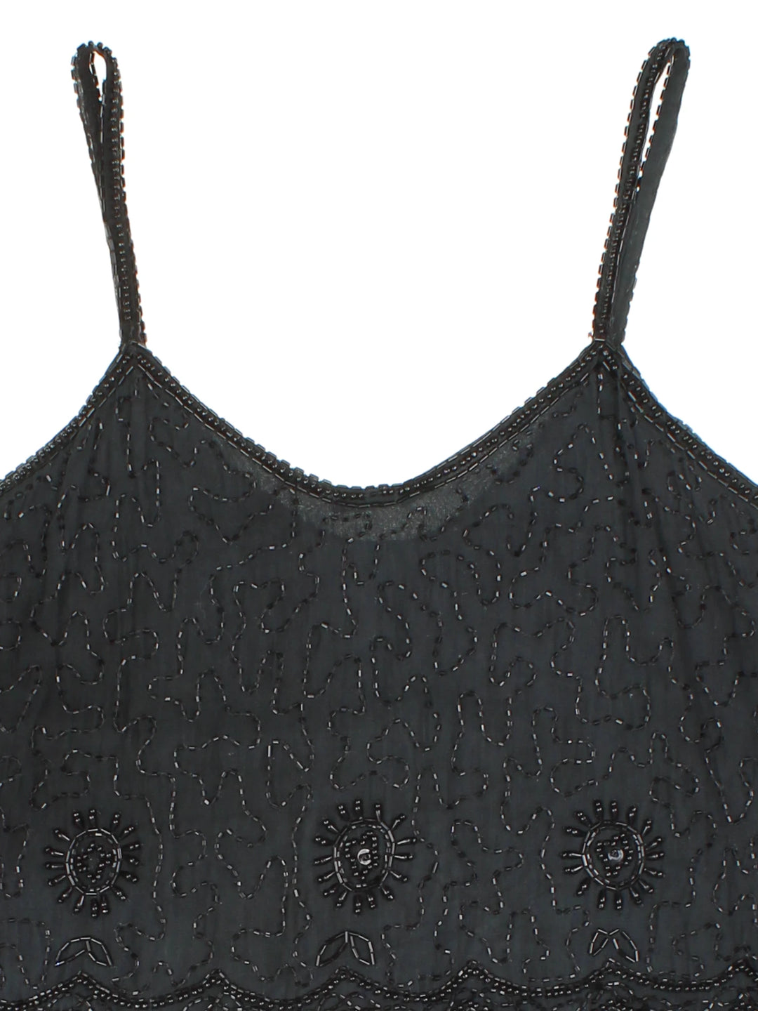 90's Beaded Crop Top (Size XS)