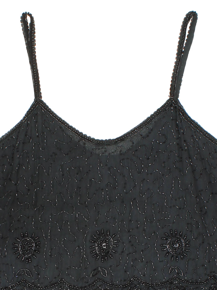 90's Beaded Crop Top (Size XS)