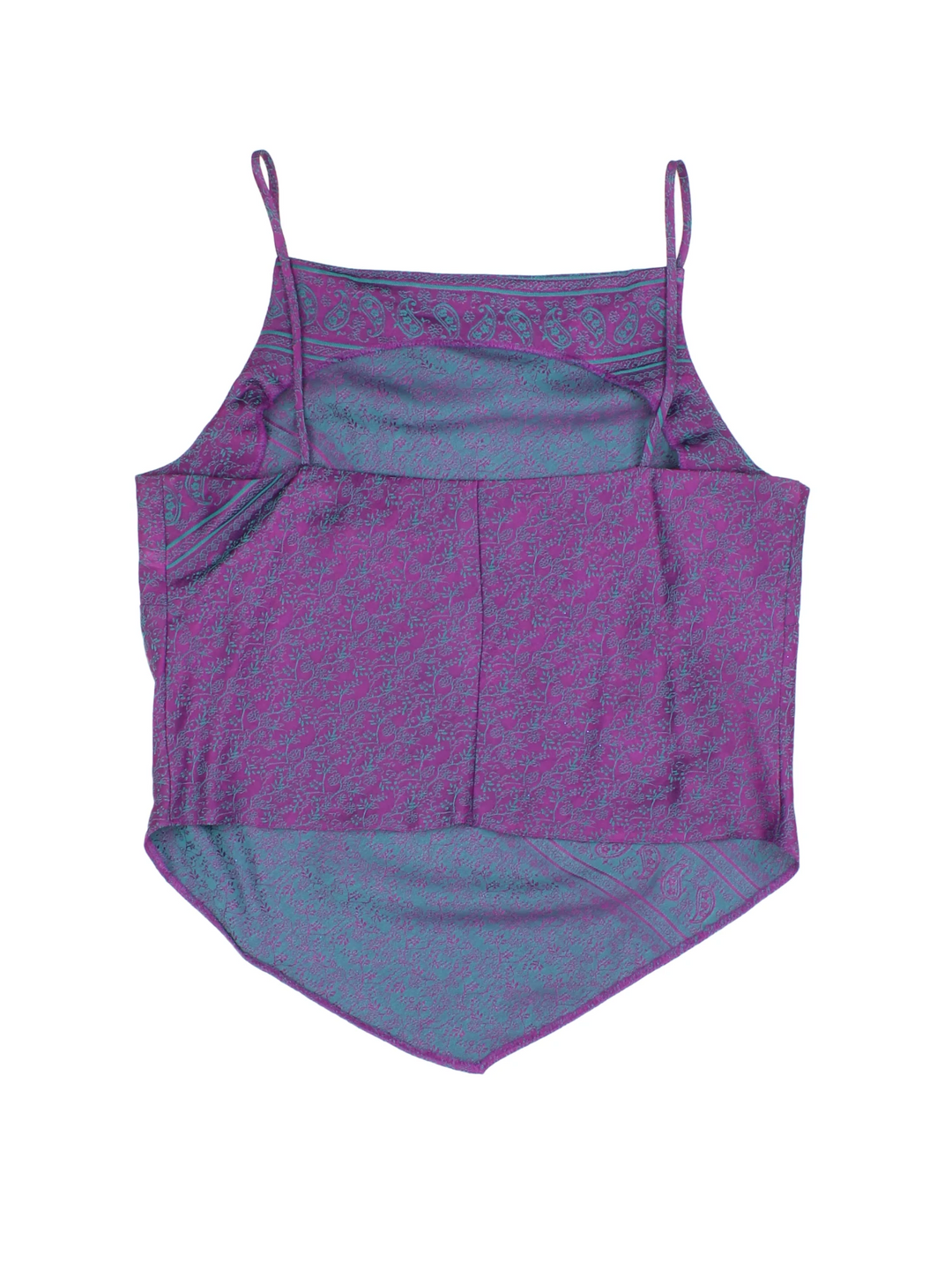 Y2K Handkerchief Hem Vest Top (Size XXS)