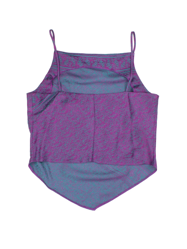 Y2K Handkerchief Hem Vest Top (Size XXS)