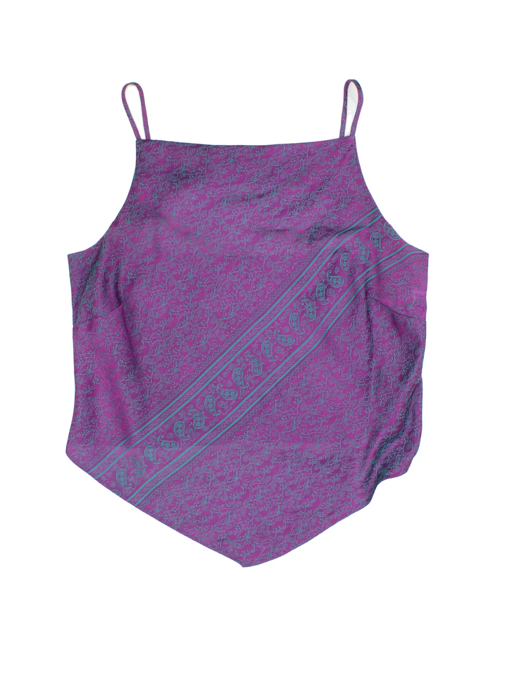 Y2K Handkerchief Hem Vest Top (Size XXS)