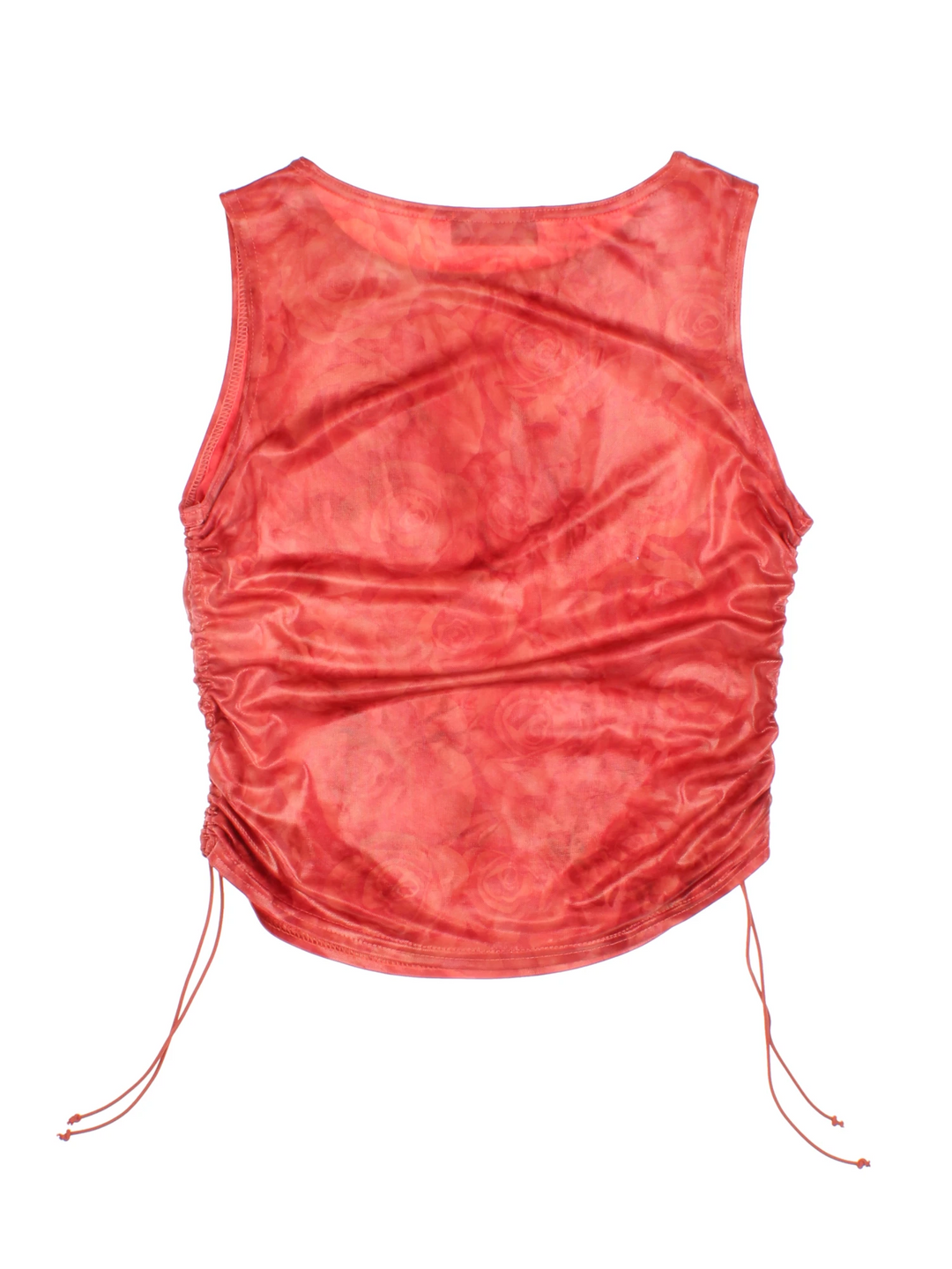 Y2K Ruched Tie Side Top (Size XXS)