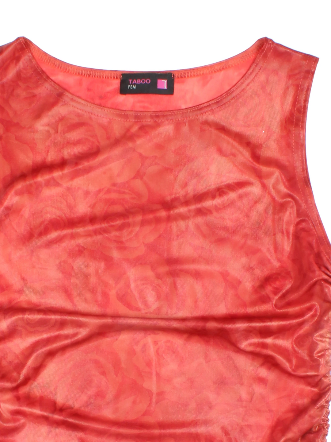 Y2K Ruched Tie Side Top (Size XXS)