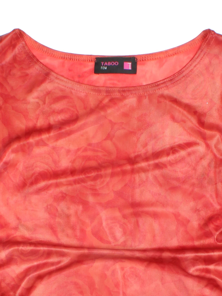 Y2K Ruched Tie Side Top (Size XXS)