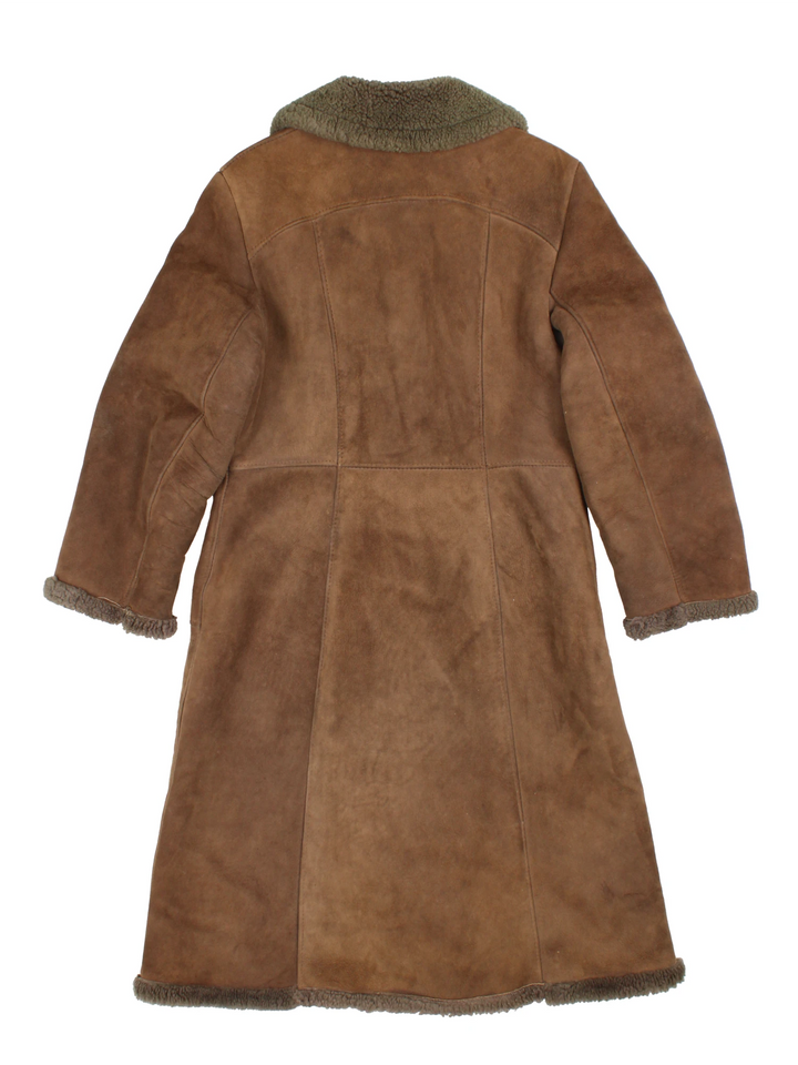 70's Suede Shearling Coat (Size M)