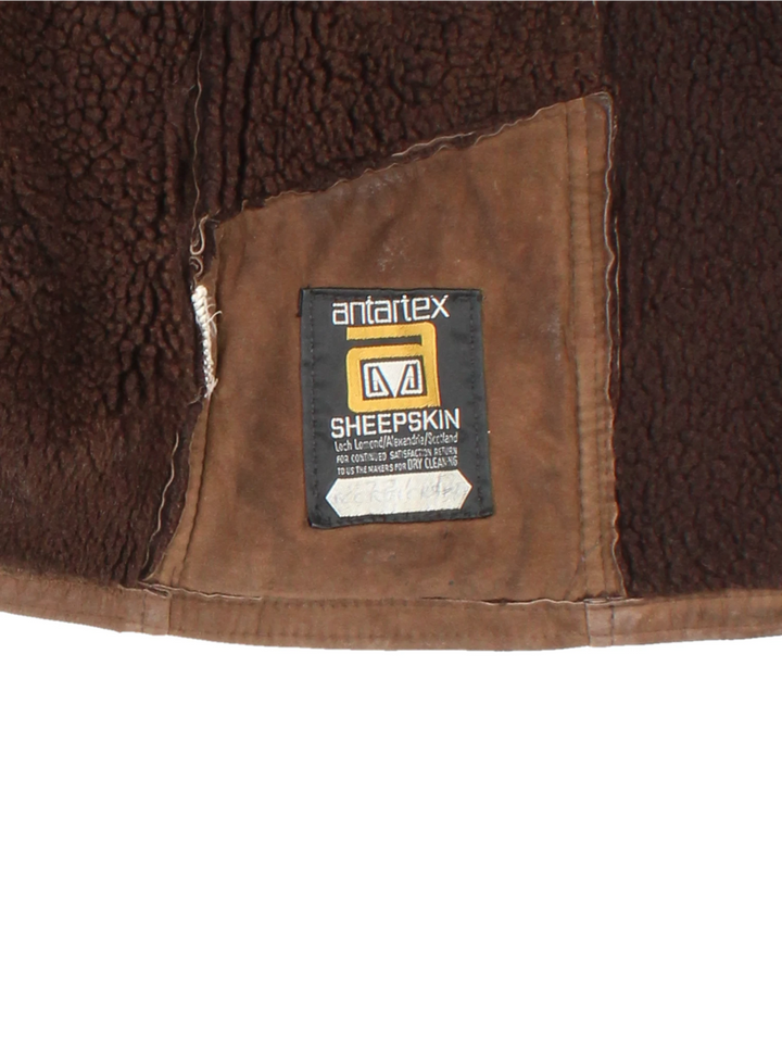 70's Suede Shearling Jacket (Size S)