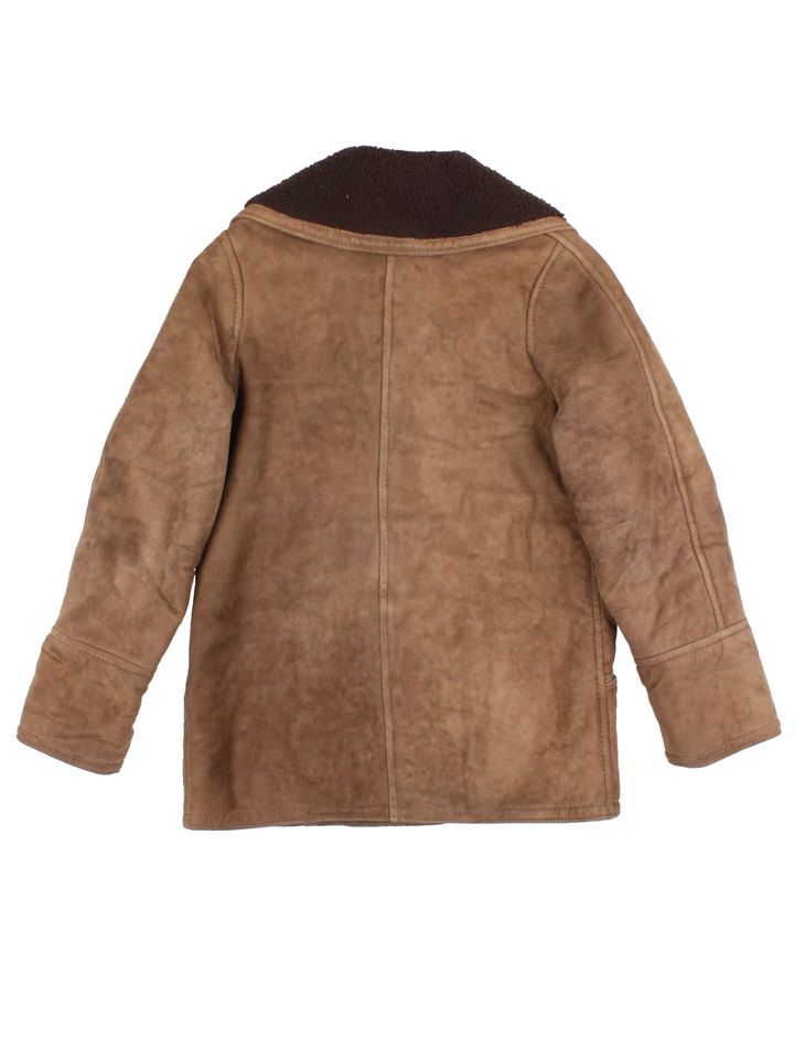 70's Suede Shearling Jacket (Size S)