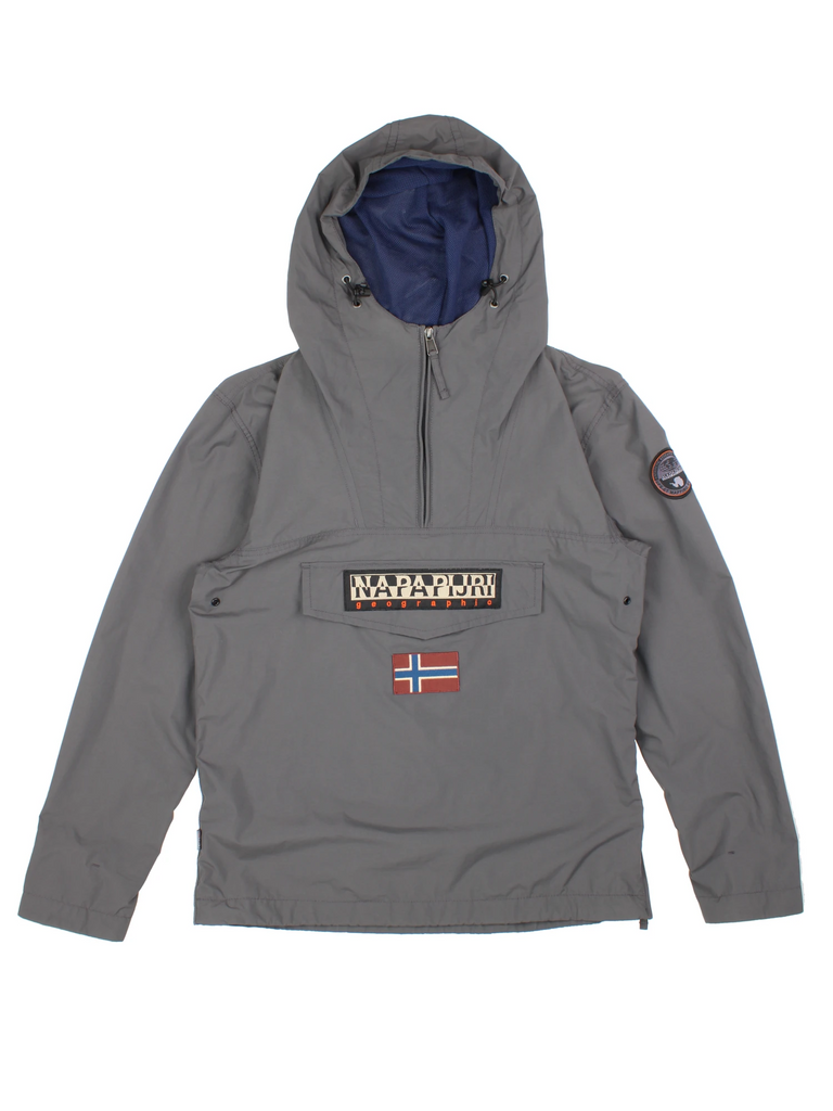 W*h様 NAPAPIJRI ナイロンジャケット L チャコールグレー Napapijri Pullover Jacket (Size M) – VintageFolk