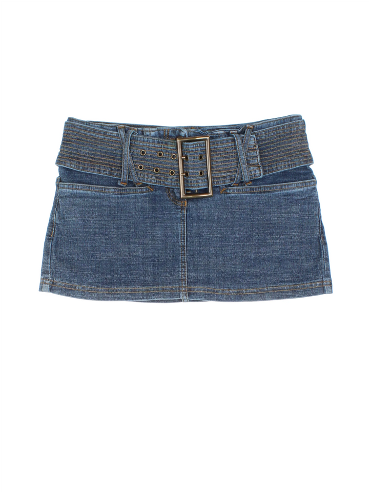 Y2K Jane Norman Denim Mini Skirt (Size M)