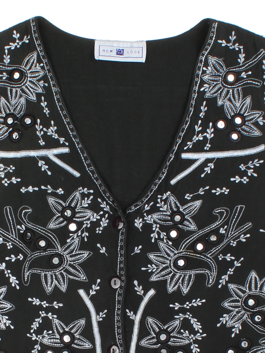 90's Embellished New Look Waistcoat (Size M)