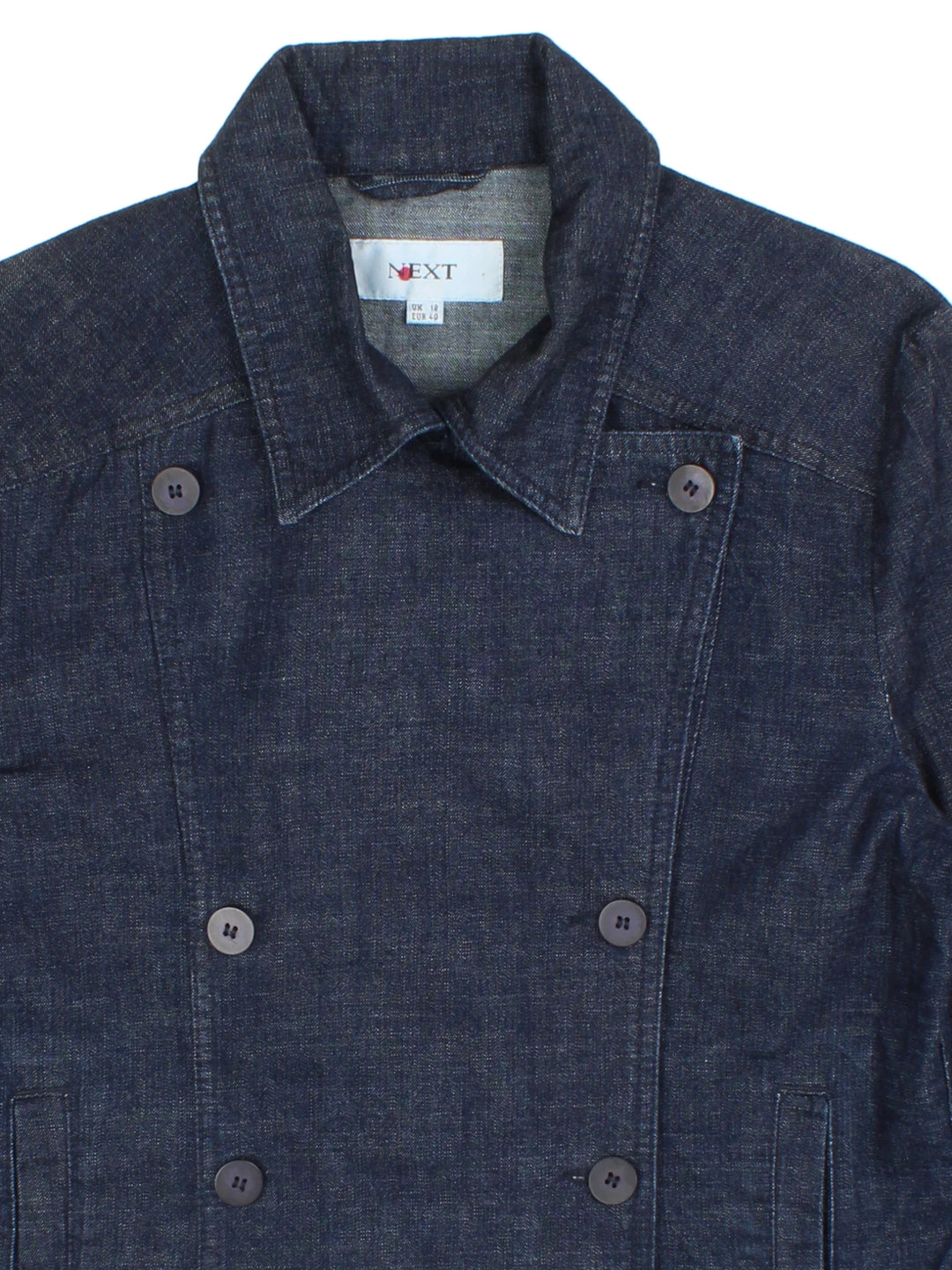 Y2K Double Breasted Denim Jacket (Size M)