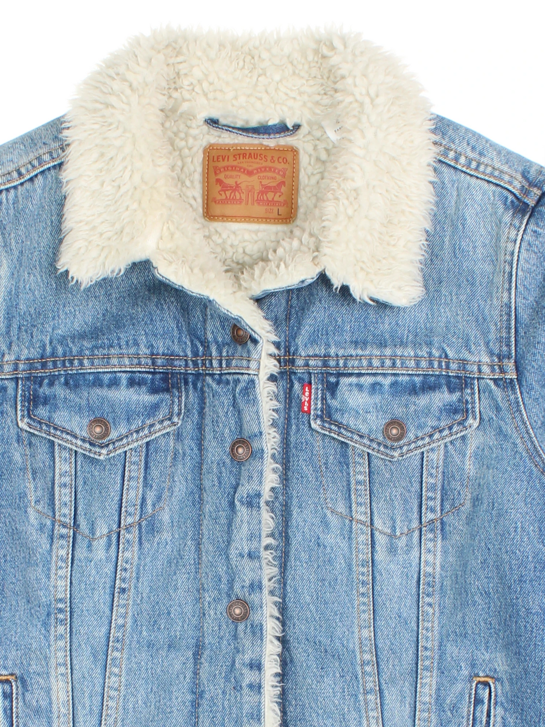 Levi Strauss Shearling Trucker Jacket (Size M)