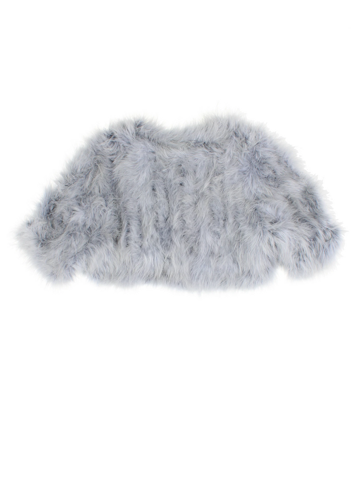 Y2K Feathered Bolero (Size S)