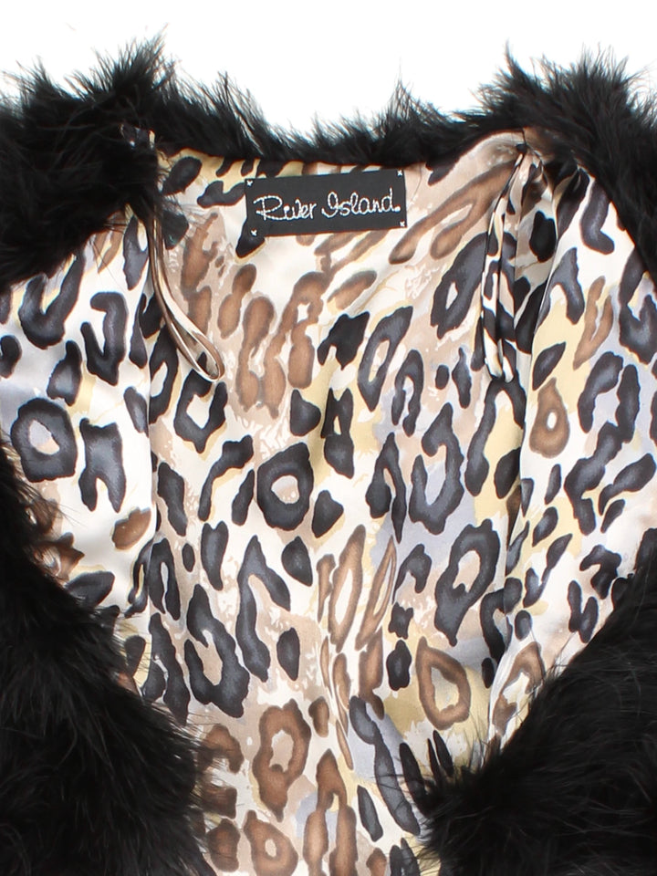 Y2K Feather Bolero (Size S)