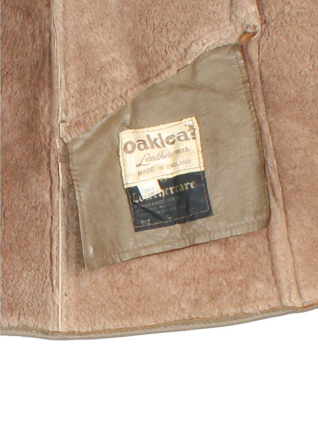 70's Suede Shearling Coat (Size S)