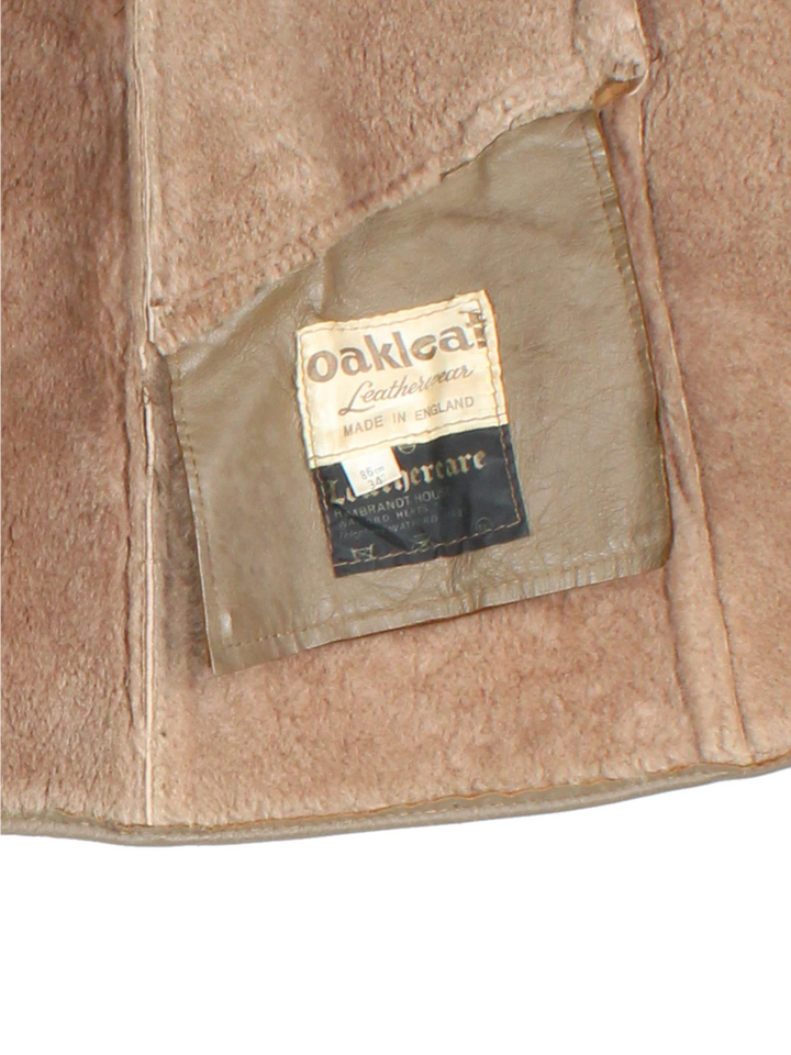 70's Suede Shearling Coat (Size S)