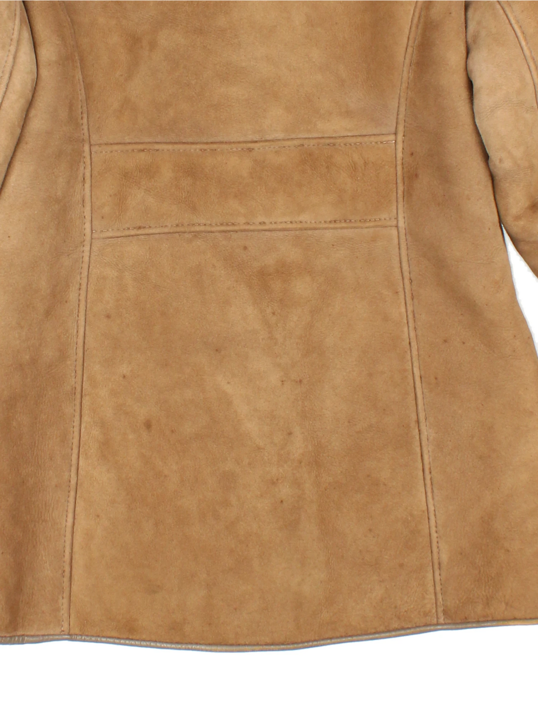 70's Suede Shearling Coat (Size S)