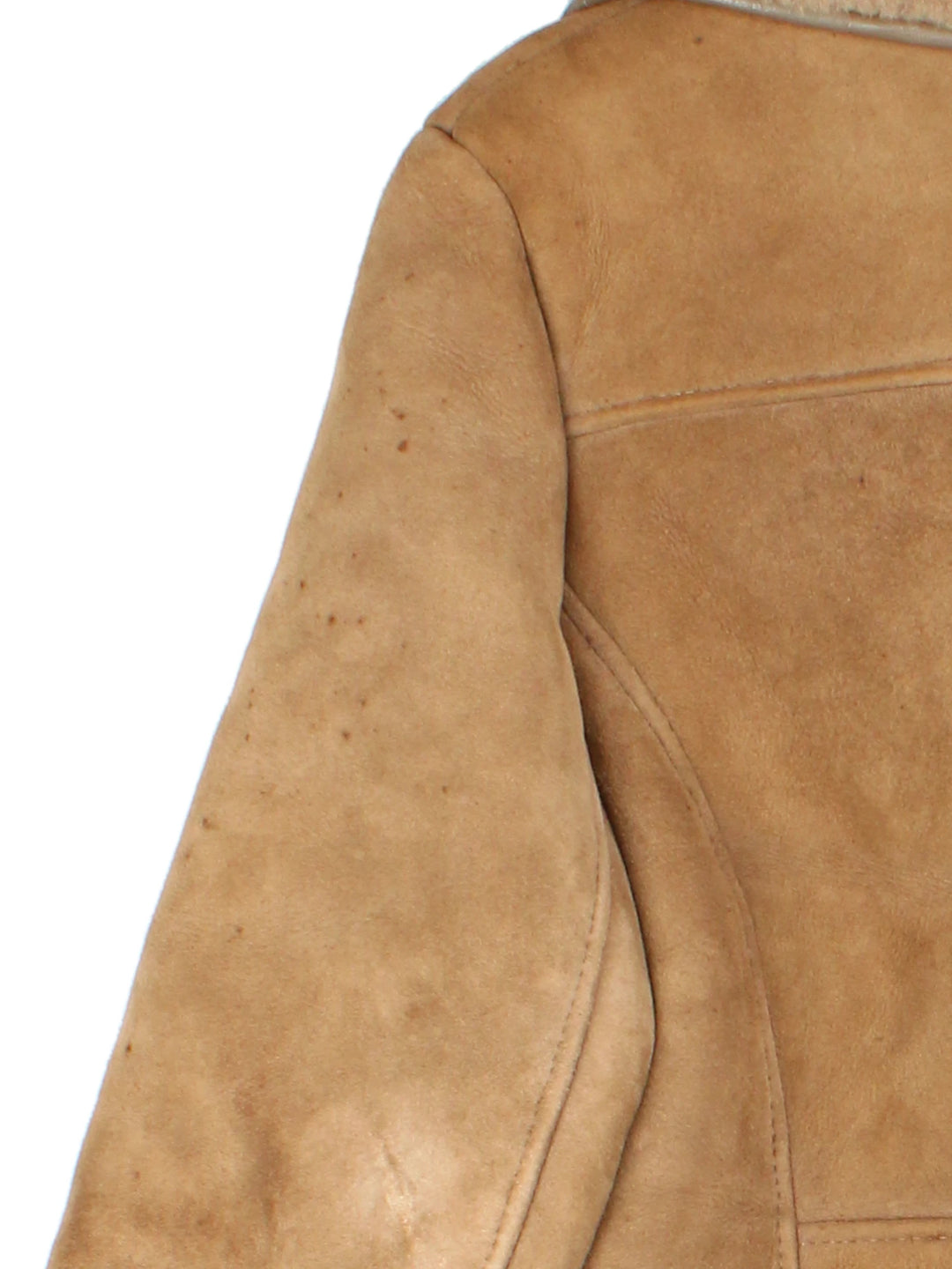 70's Suede Shearling Coat (Size S)