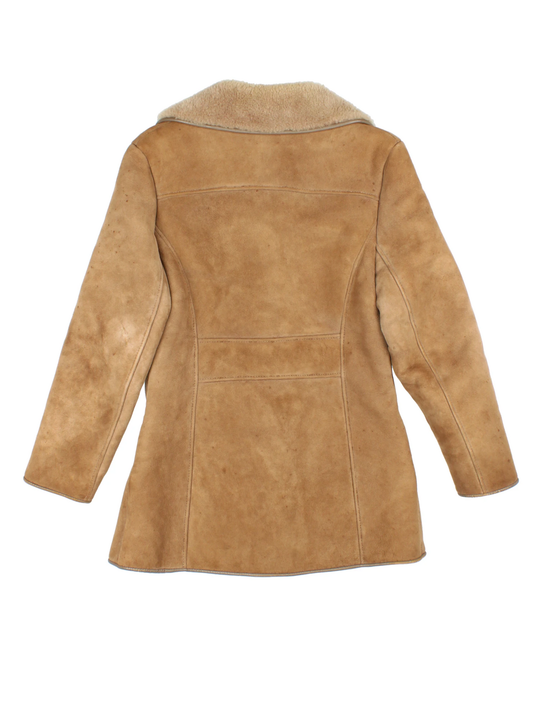 70's Suede Shearling Coat (Size S)