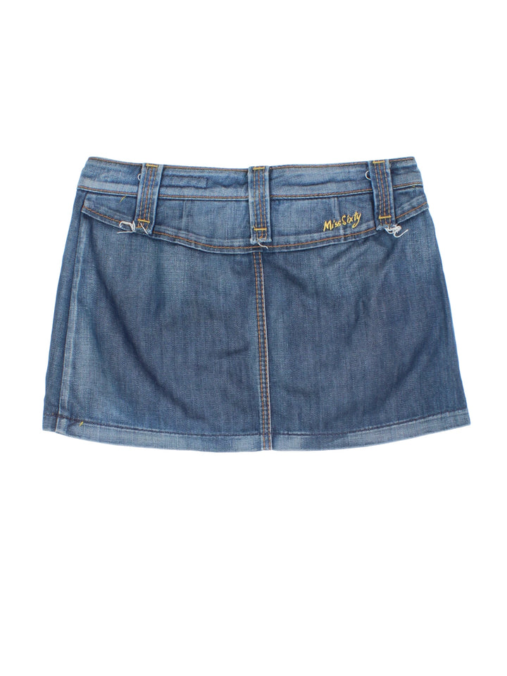 Y2K Miss Sixty Denim Mini Skirt (Size L)