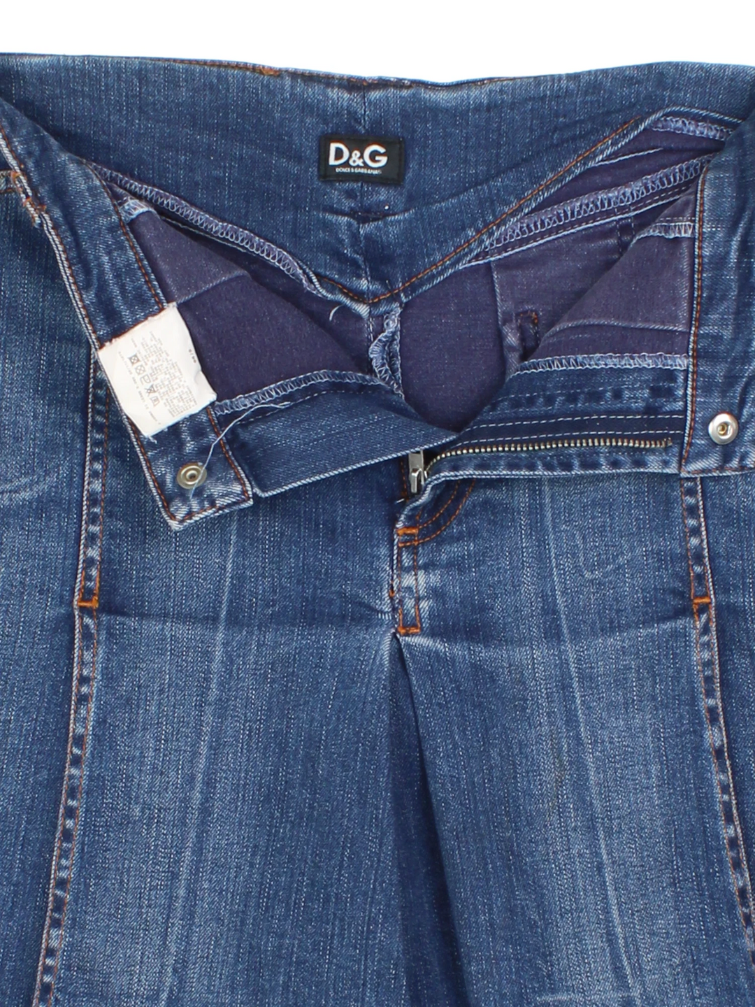 Y2K Dolce & Gabbana Denim Mini Skirt (Size XL)