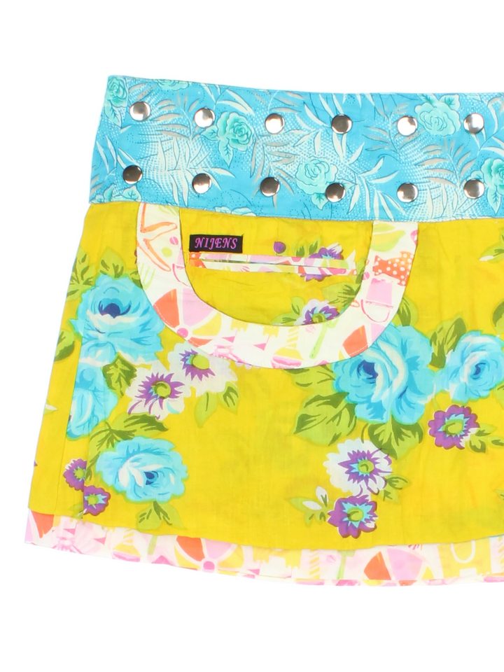Y2K Reversible Festival Skirt (Size L)