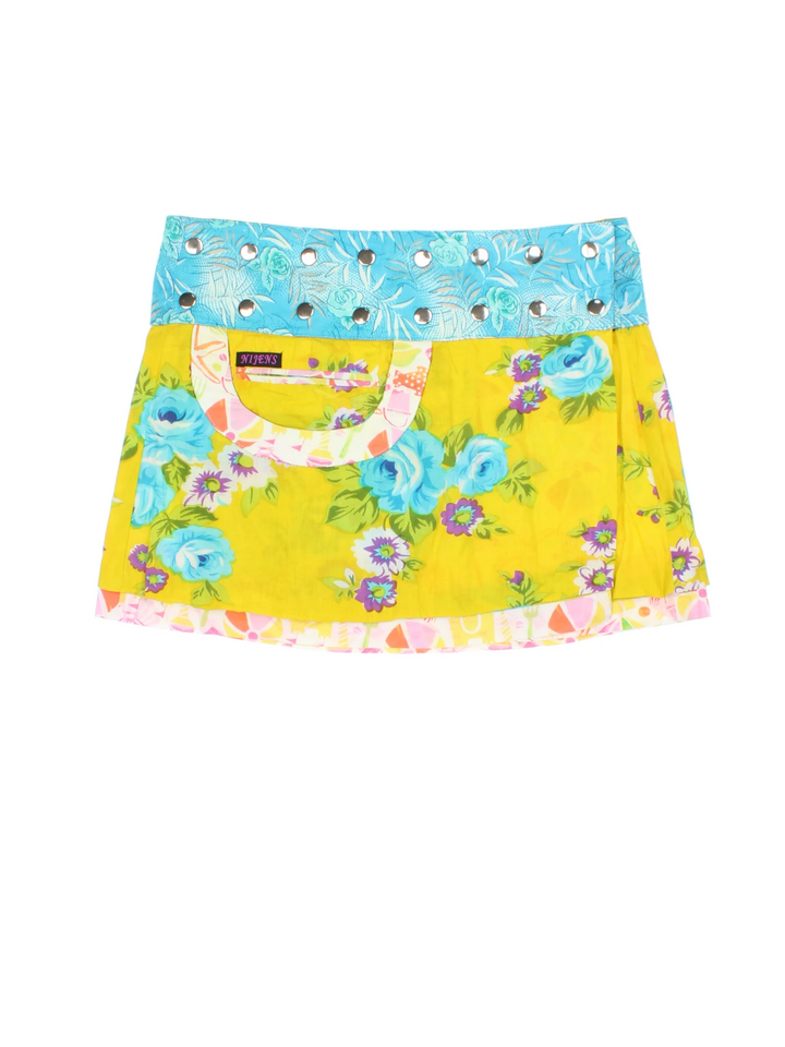 Y2K Reversible Festival Skirt (Size L)