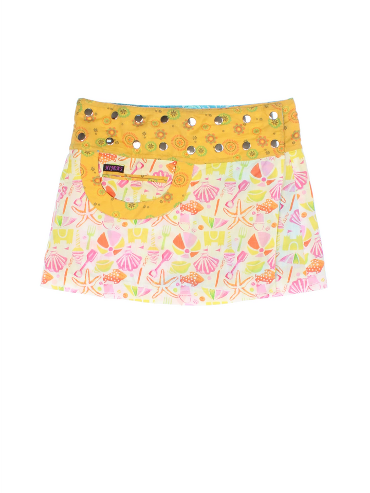 Y2K Reversible Festival Skirt (Size L)