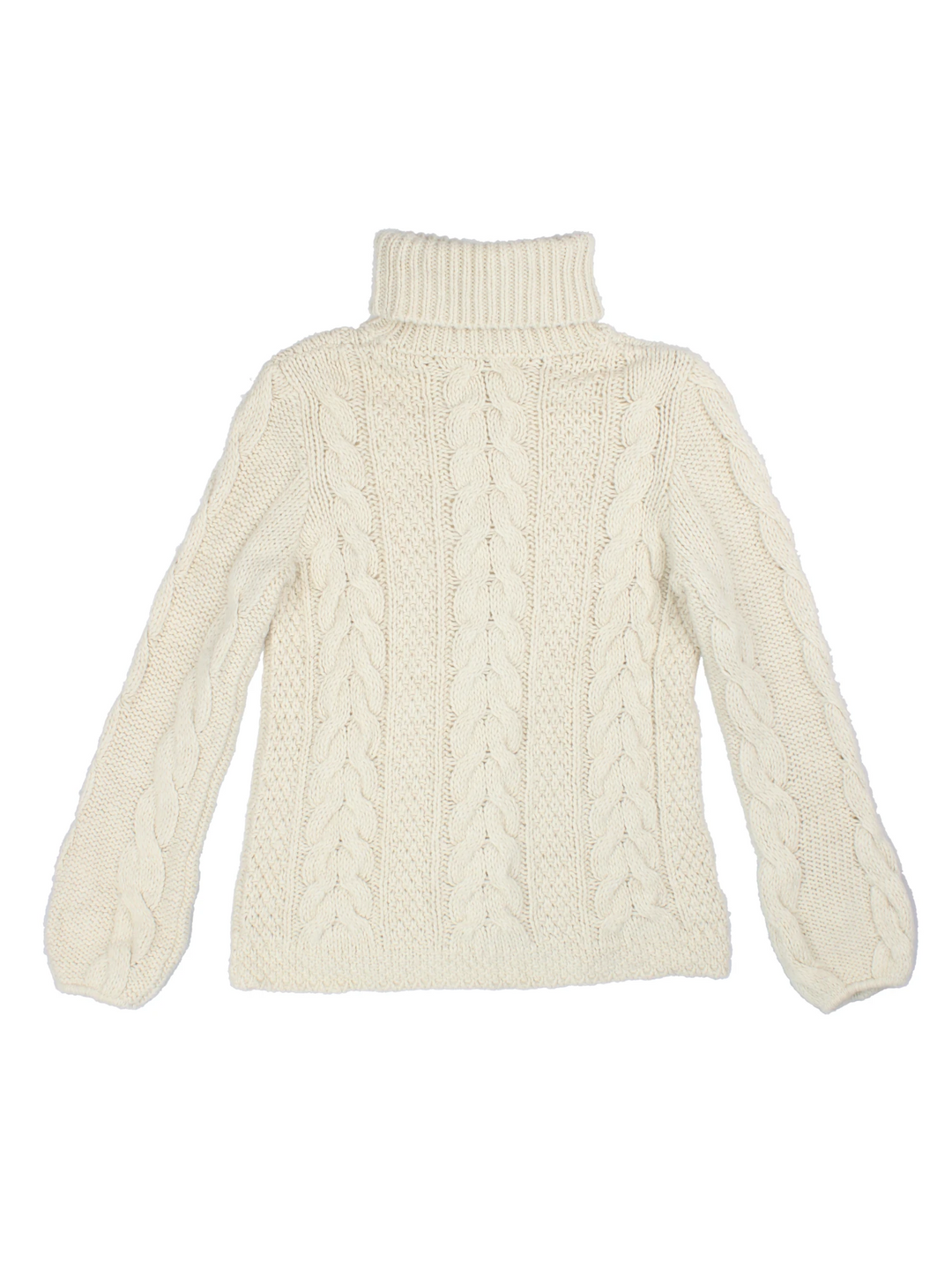 Vintage Cable Knit Roll Neck Jumper (Size M)