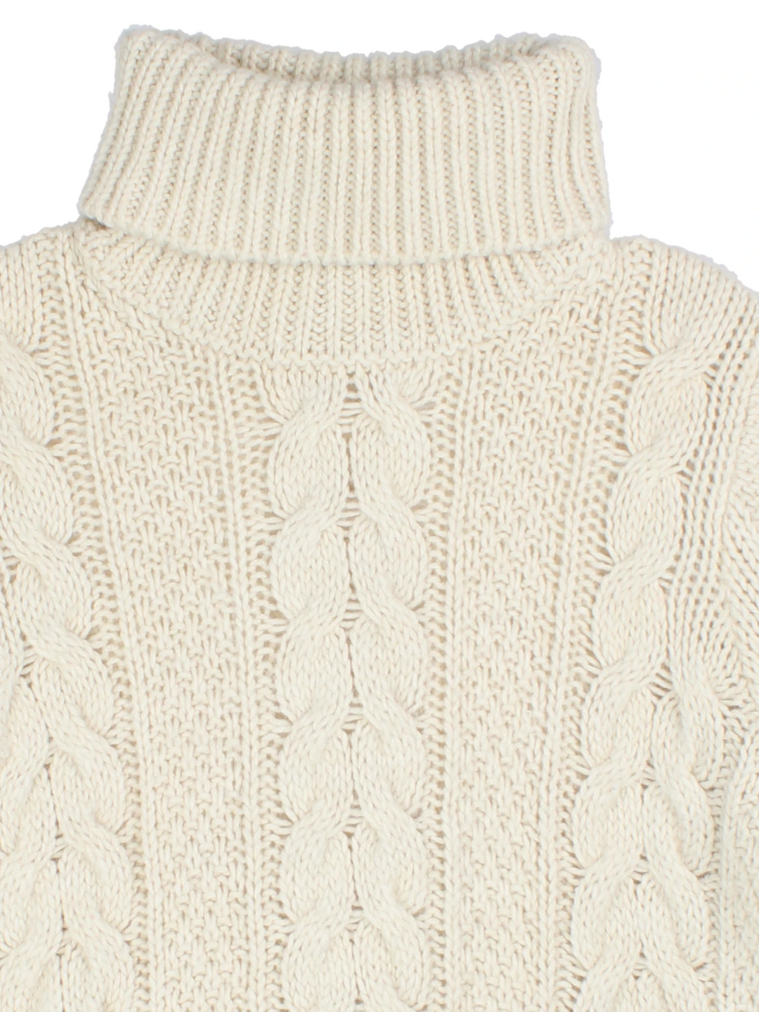 Vintage Cable Knit Roll Neck Jumper (Size M)