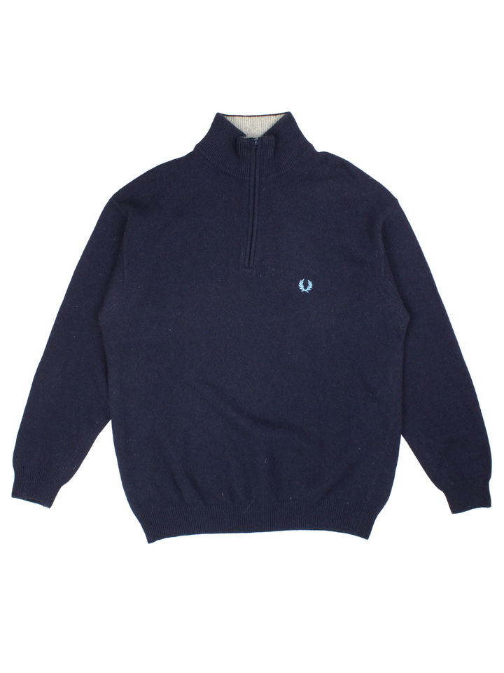 Fred Perry 1/4 Zip Jumper (Size XL)