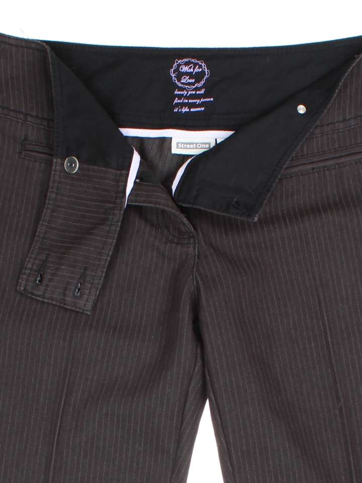 Y2K Pinstripe Trousers (Size L)