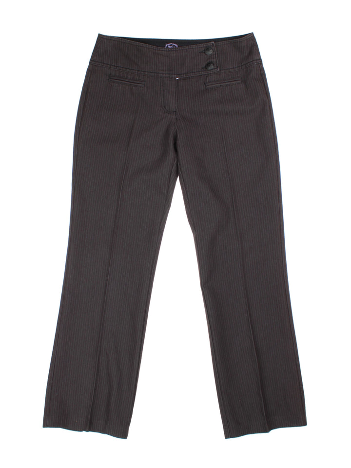 Y2K Pinstripe Trousers (Size L)