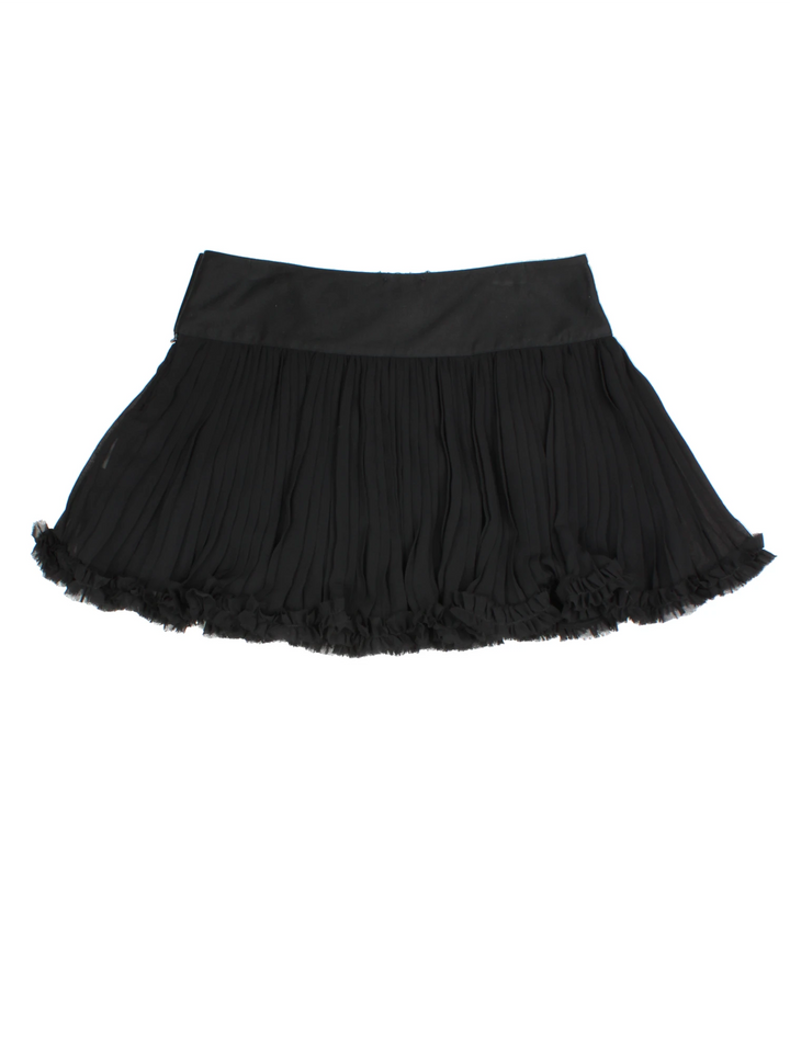 Y2K Ruffle Mini Skirt (Size XL)