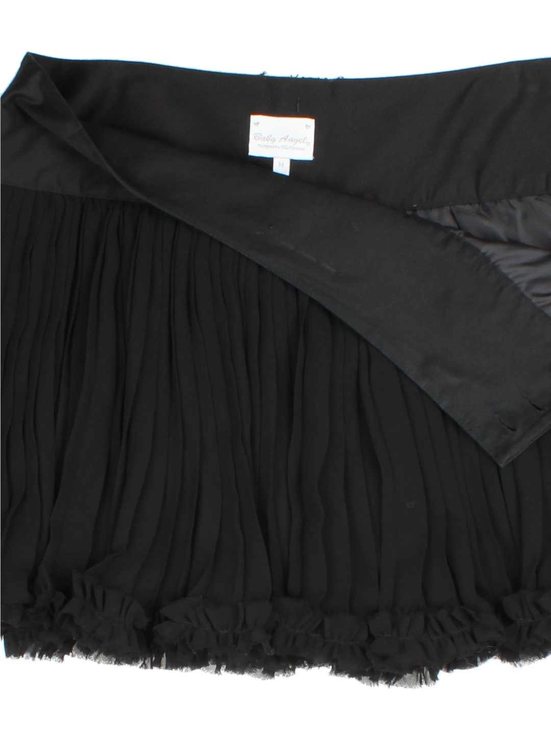 Y2K Ruffle Mini Skirt (Size XL)