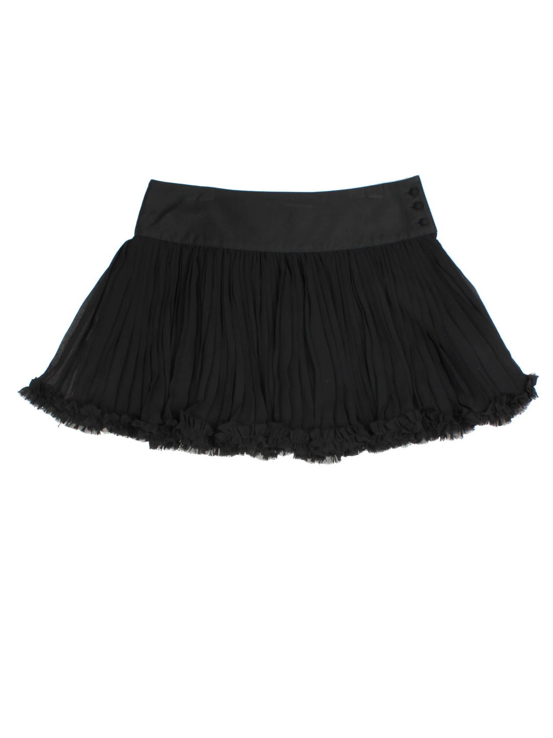 Y2K Ruffle Mini Skirt (Size XL)