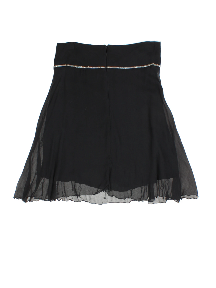 Y2K Beaded Mini Skirt (Size M)