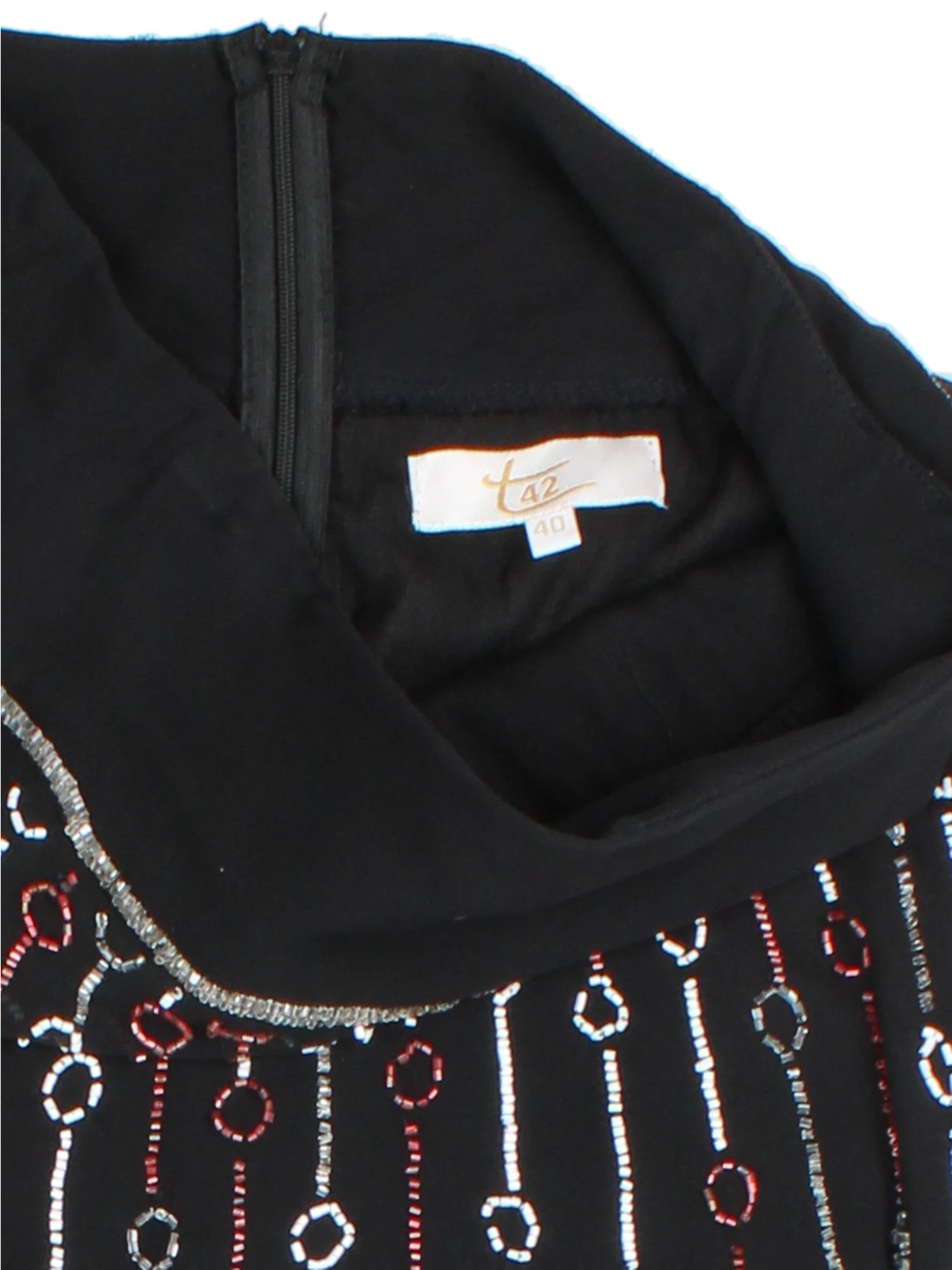 Y2K Beaded Mini Skirt (Size M)