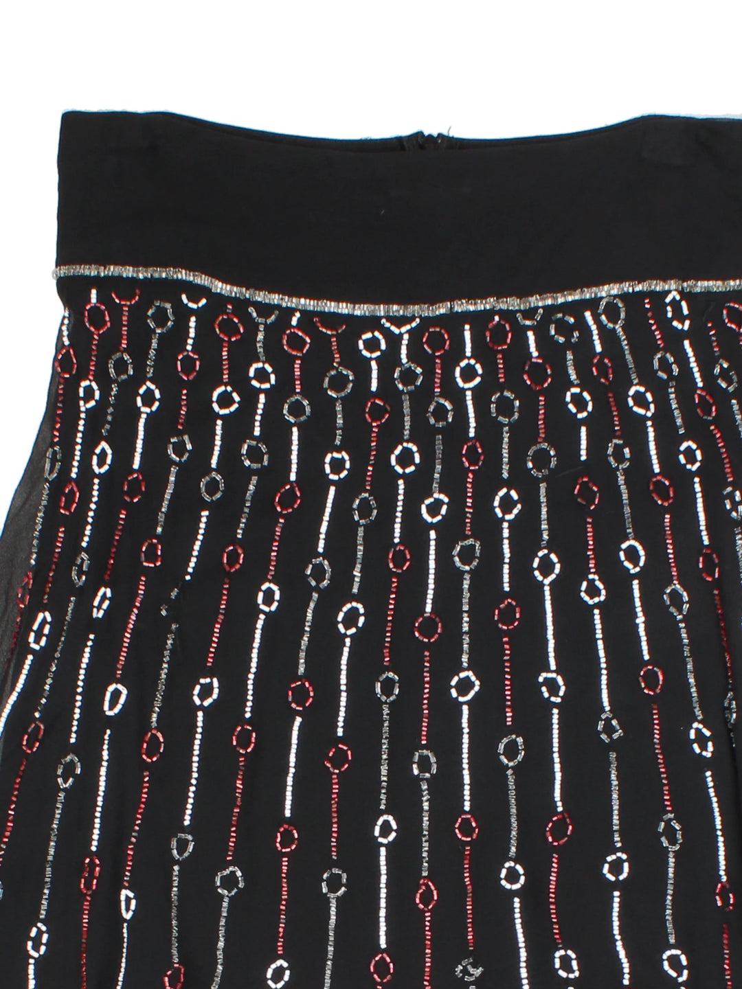 Y2K Beaded Mini Skirt (Size M)