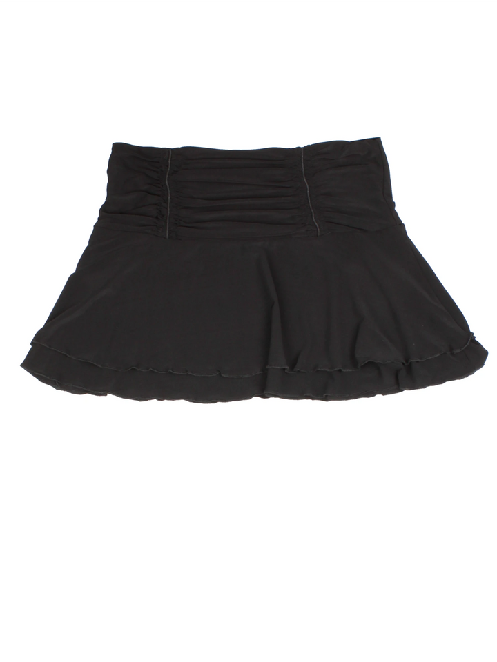Y2K Ruffle Mini Skirt (Size M)