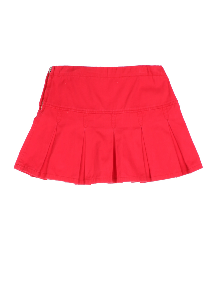 Y2K Pleated Mini Skirt (Size L)