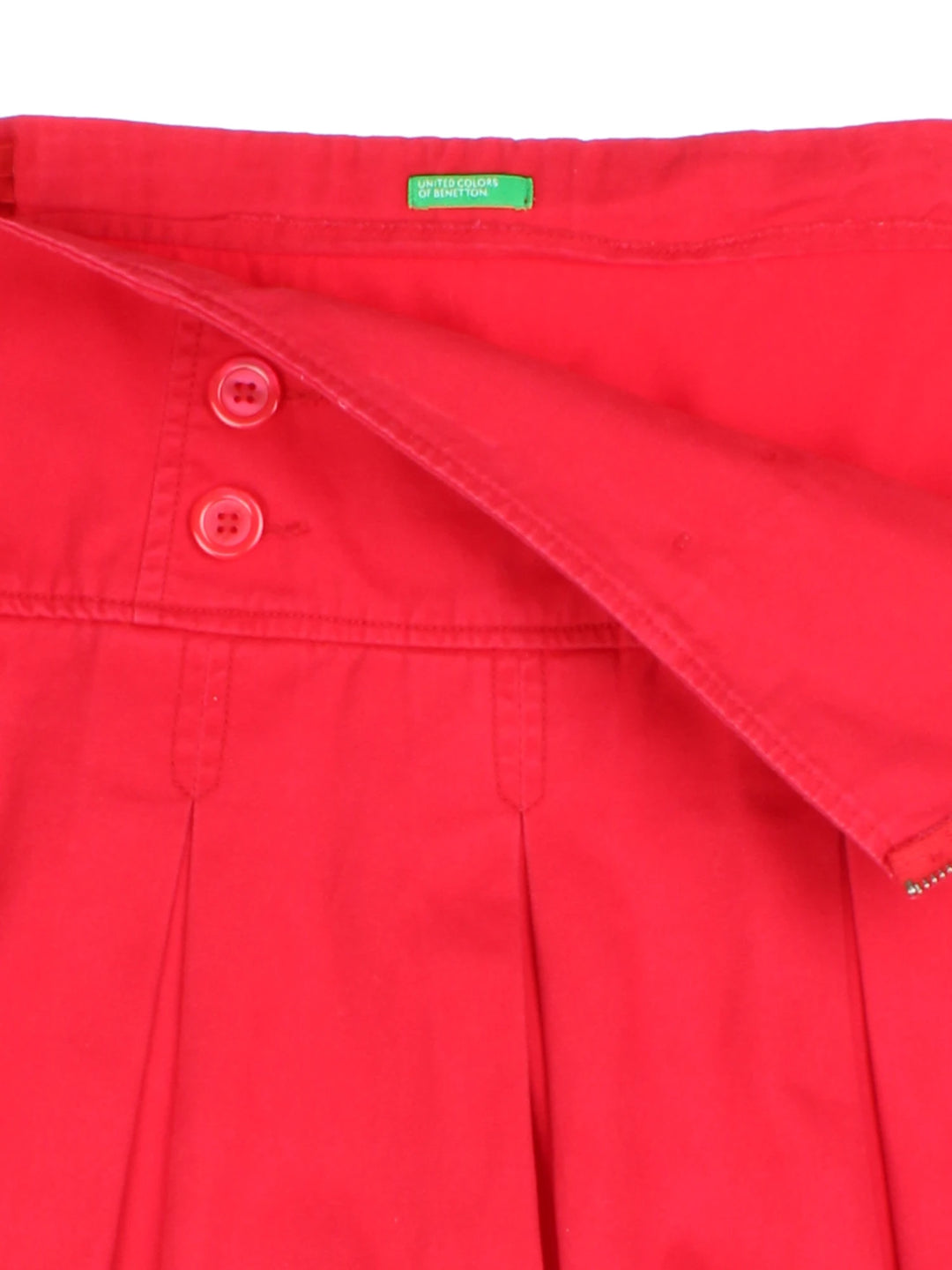 Y2K Pleated Mini Skirt (Size L)