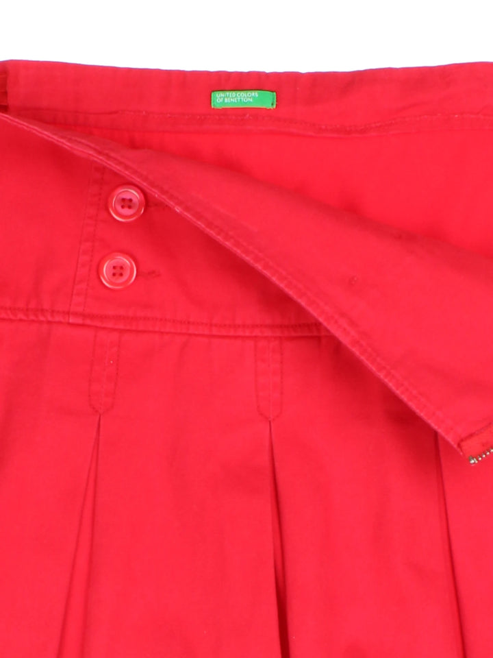 Y2K Pleated Mini Skirt (Size L)