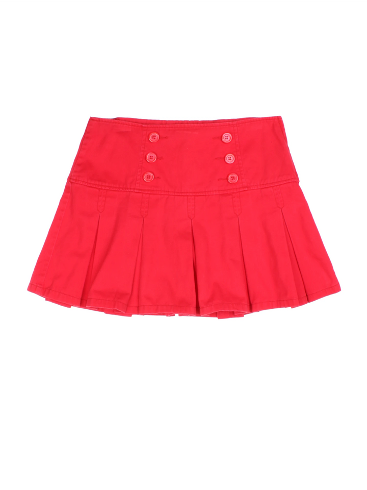 Y2K Pleated Mini Skirt (Size L)
