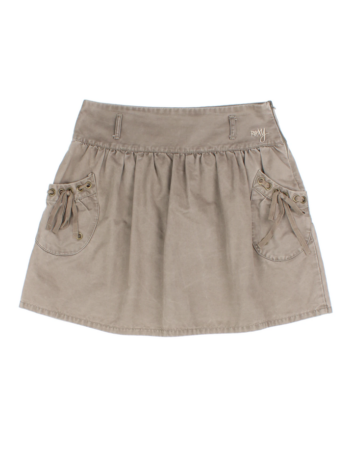 Y2K Roxy Mini Skirt (Size L)