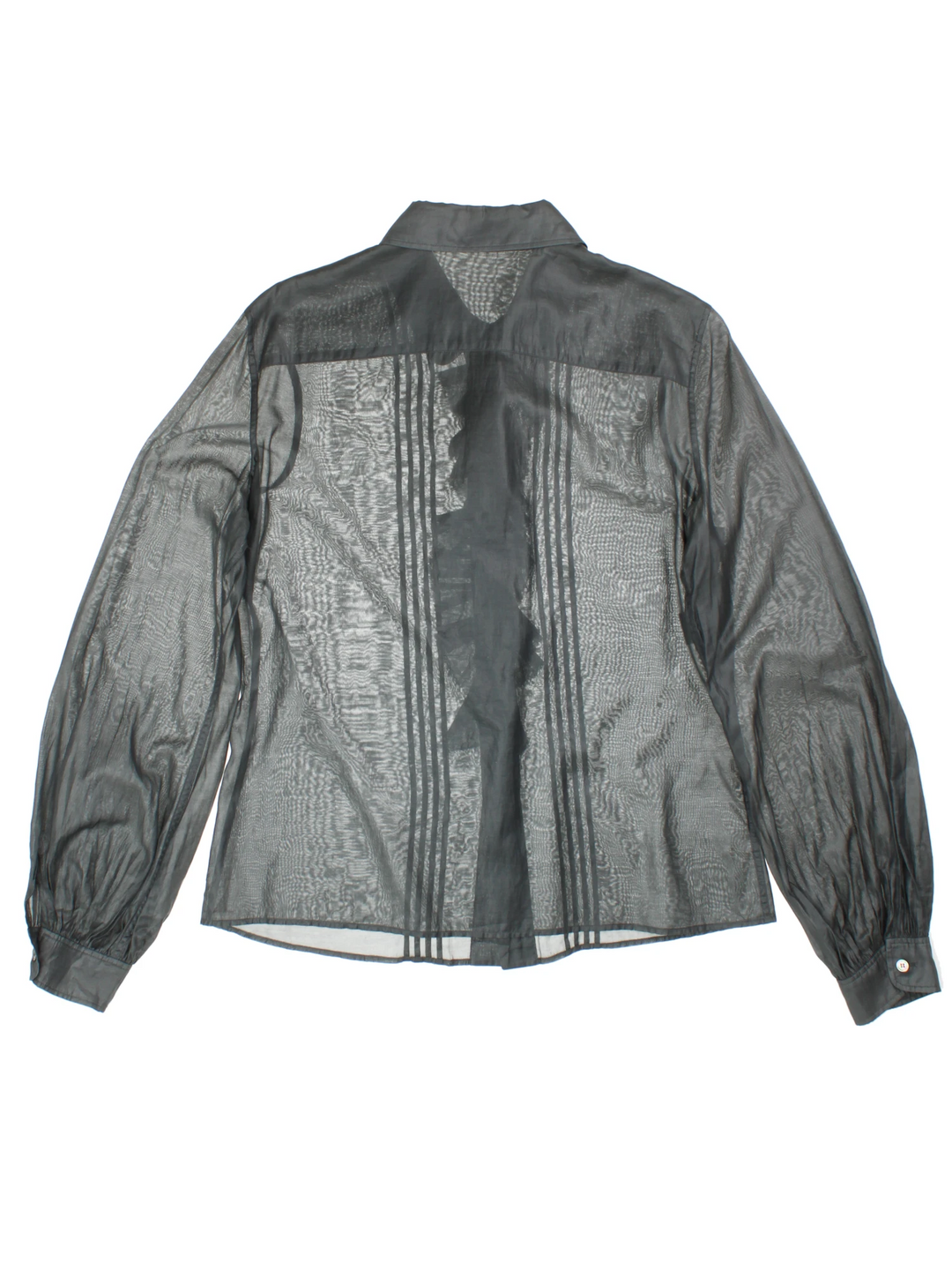 90's Sheer Ruffle Blouse (Size M)