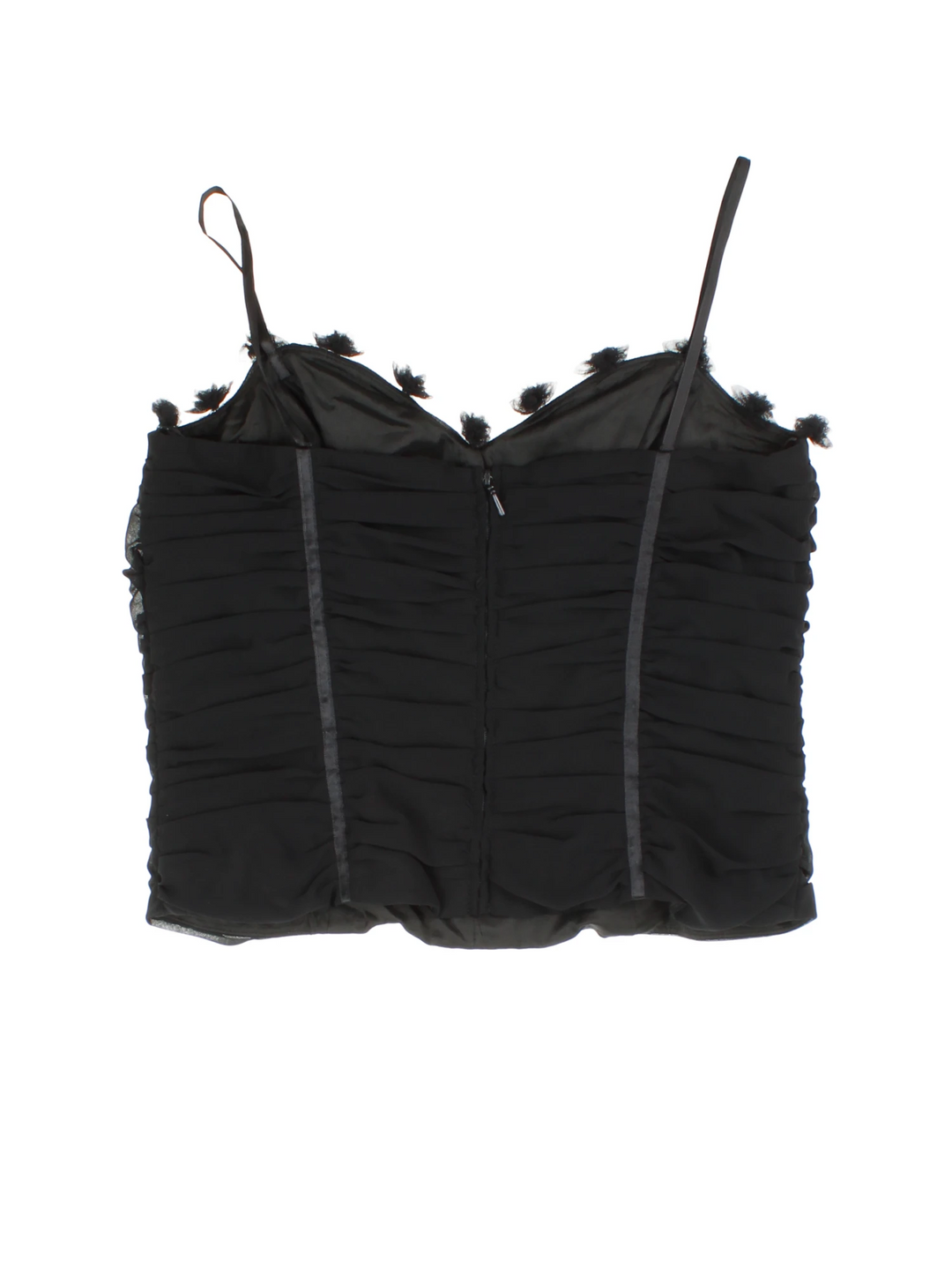 Y2K Ruched Corset Top (Size XXS)