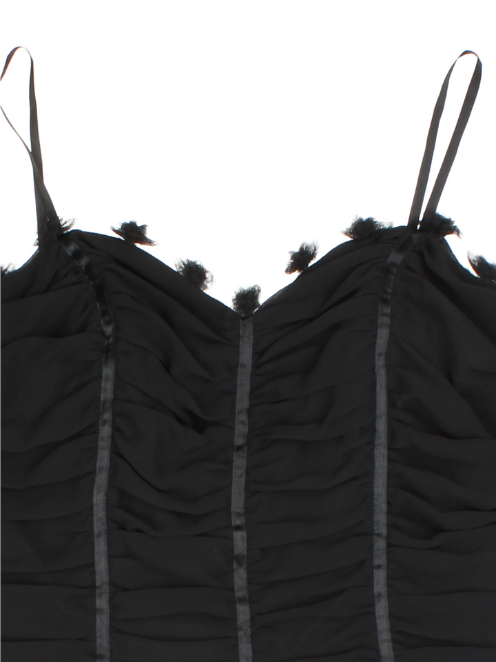 Y2K Ruched Corset Top (Size XXS)